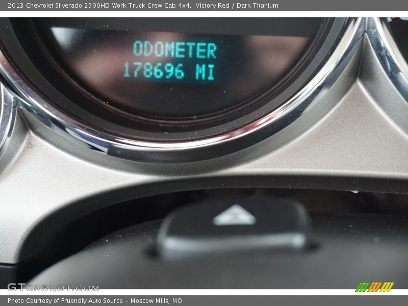 Victory Red / Dark Titanium 2013 Chevrolet Silverado 2500HD Work Truck Crew Cab 4x4