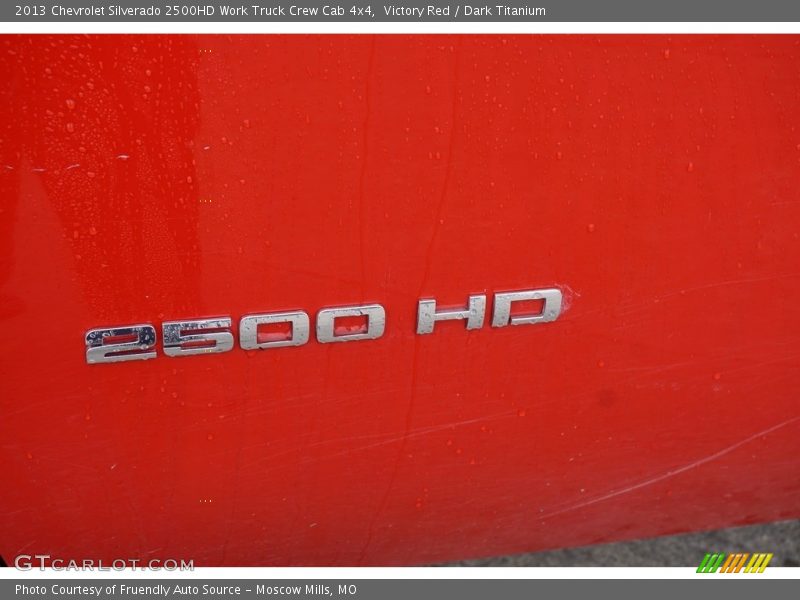 Victory Red / Dark Titanium 2013 Chevrolet Silverado 2500HD Work Truck Crew Cab 4x4