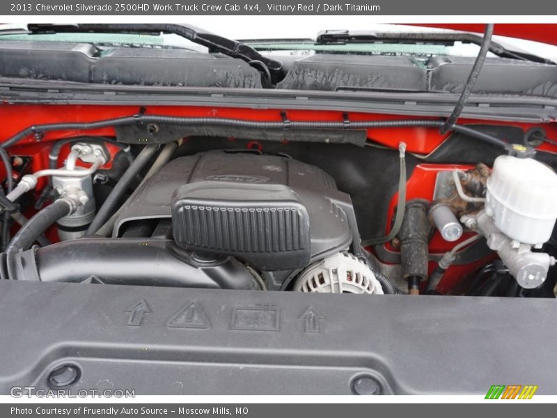 Victory Red / Dark Titanium 2013 Chevrolet Silverado 2500HD Work Truck Crew Cab 4x4
