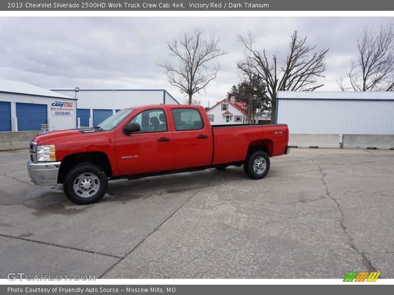 Victory Red / Dark Titanium 2013 Chevrolet Silverado 2500HD Work Truck Crew Cab 4x4
