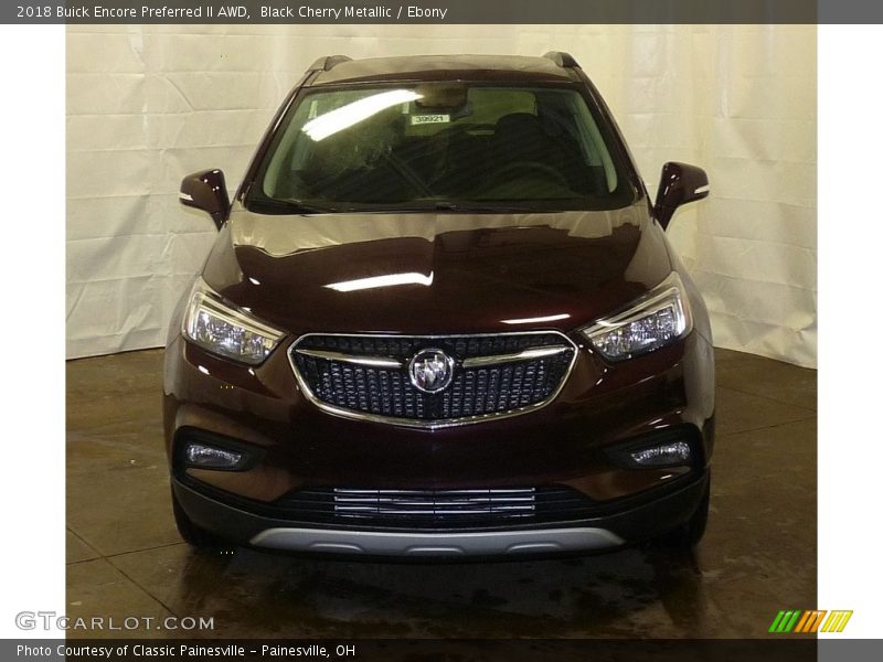 Black Cherry Metallic / Ebony 2018 Buick Encore Preferred II AWD