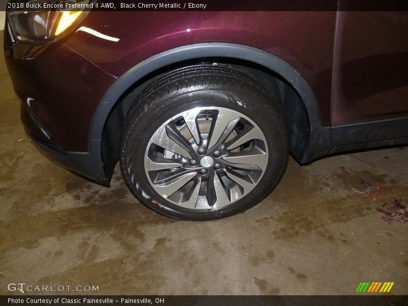 Black Cherry Metallic / Ebony 2018 Buick Encore Preferred II AWD