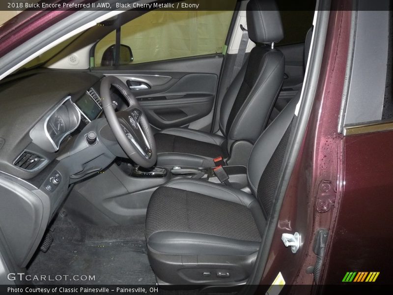 Black Cherry Metallic / Ebony 2018 Buick Encore Preferred II AWD