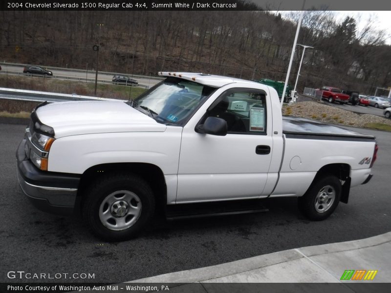 Summit White / Dark Charcoal 2004 Chevrolet Silverado 1500 Regular Cab 4x4