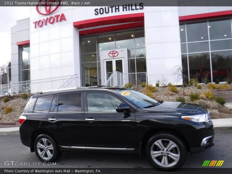Black / Ash 2012 Toyota Highlander Limited 4WD