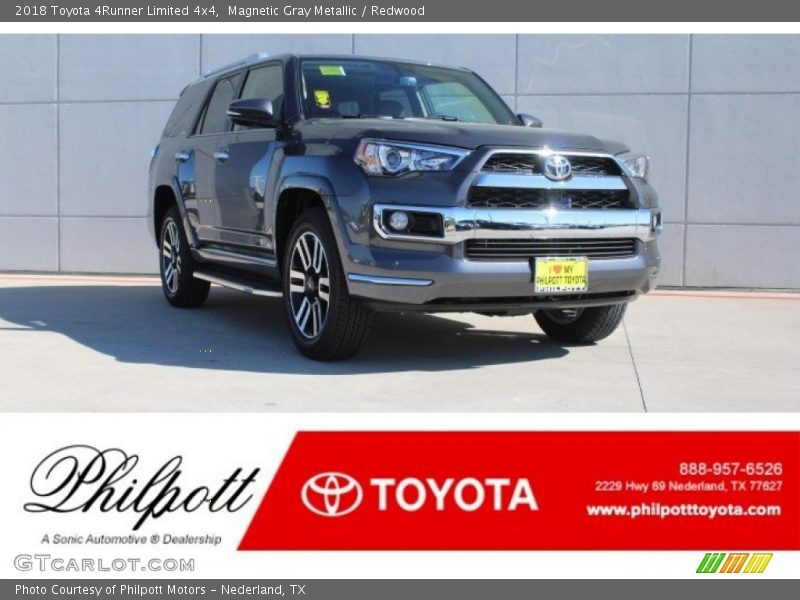 Magnetic Gray Metallic / Redwood 2018 Toyota 4Runner Limited 4x4