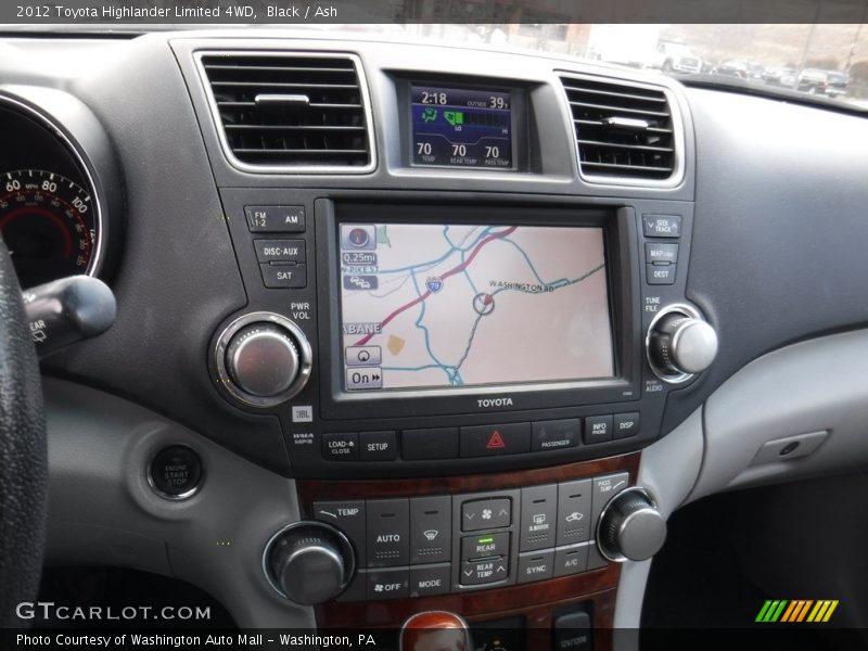 Black / Ash 2012 Toyota Highlander Limited 4WD