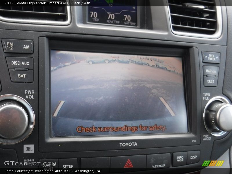 Black / Ash 2012 Toyota Highlander Limited 4WD