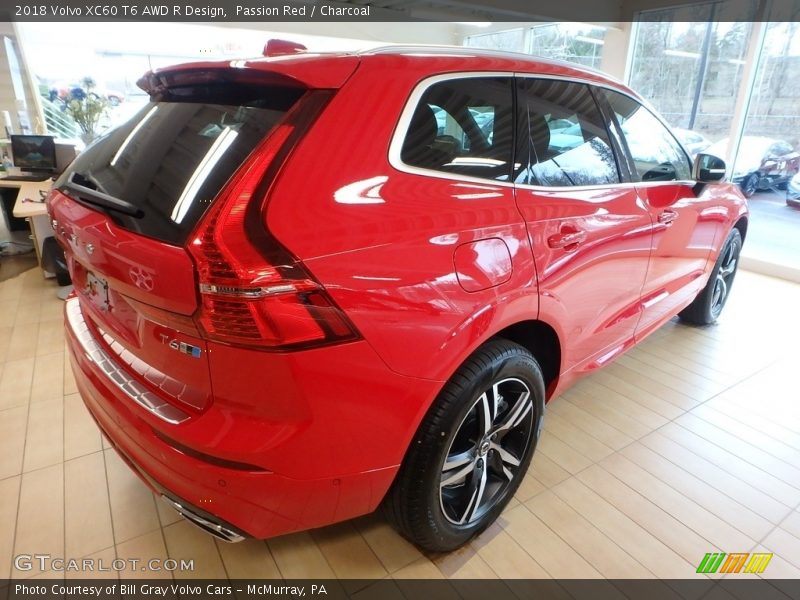 Passion Red / Charcoal 2018 Volvo XC60 T6 AWD R Design