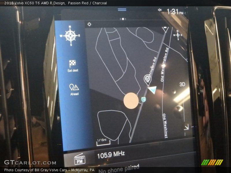 Passion Red / Charcoal 2018 Volvo XC60 T6 AWD R Design