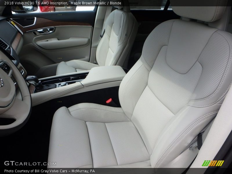 Maple Brown Metallic / Blonde 2018 Volvo XC90 T6 AWD Inscription