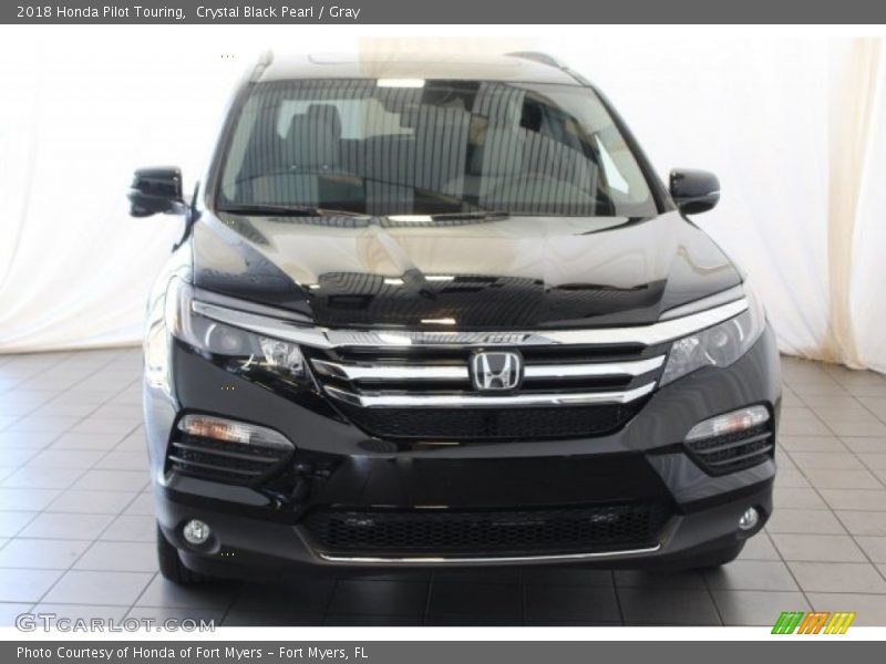 Crystal Black Pearl / Gray 2018 Honda Pilot Touring