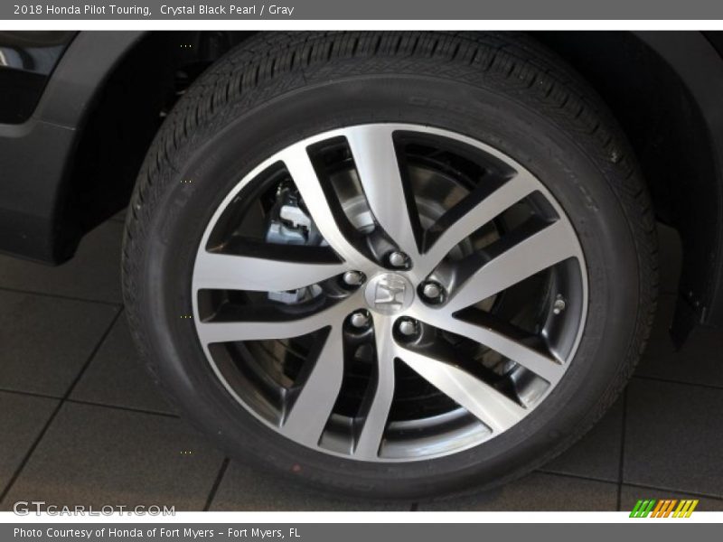 Crystal Black Pearl / Gray 2018 Honda Pilot Touring