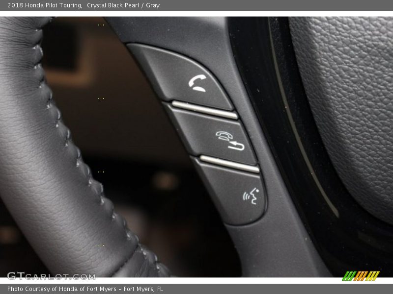Crystal Black Pearl / Gray 2018 Honda Pilot Touring