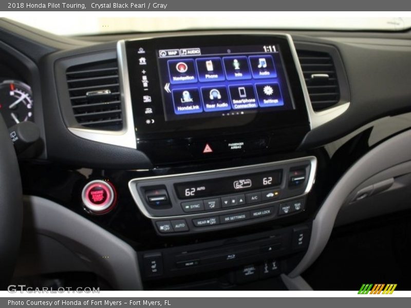 Crystal Black Pearl / Gray 2018 Honda Pilot Touring
