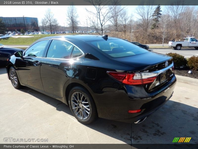 Obsidian / Black 2018 Lexus ES 350