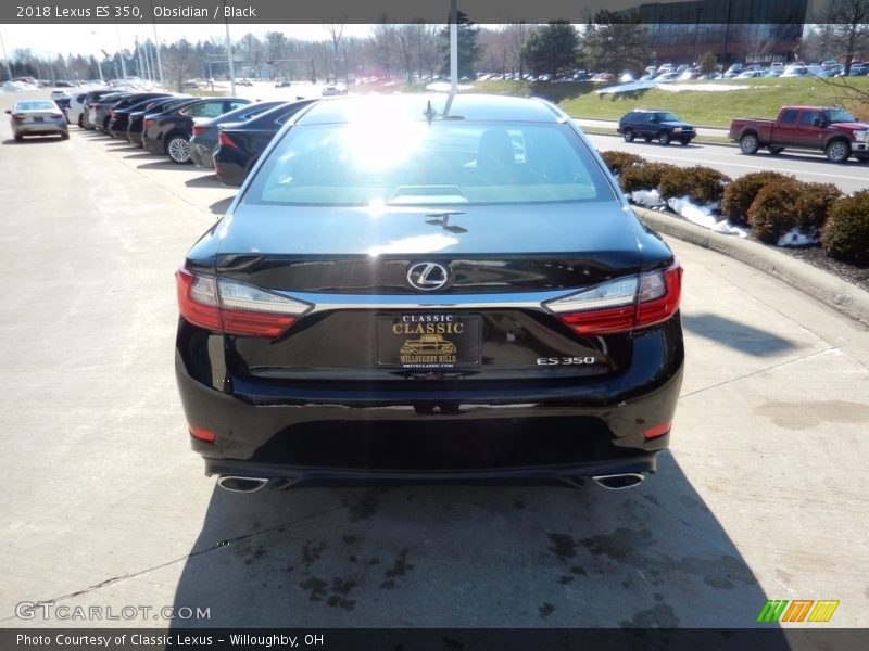 Obsidian / Black 2018 Lexus ES 350