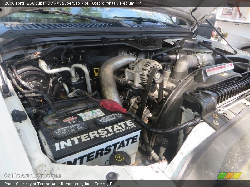 Oxford White / Medium Flint 2006 Ford F250 Super Duty XL SuperCab 4x4
