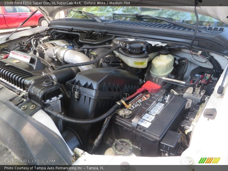 Oxford White / Medium Flint 2006 Ford F250 Super Duty XL SuperCab 4x4