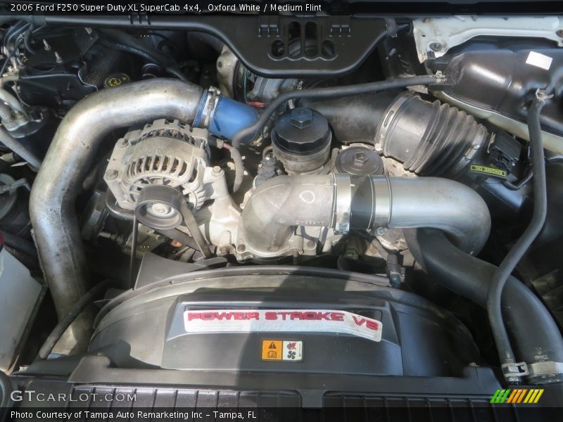 Oxford White / Medium Flint 2006 Ford F250 Super Duty XL SuperCab 4x4
