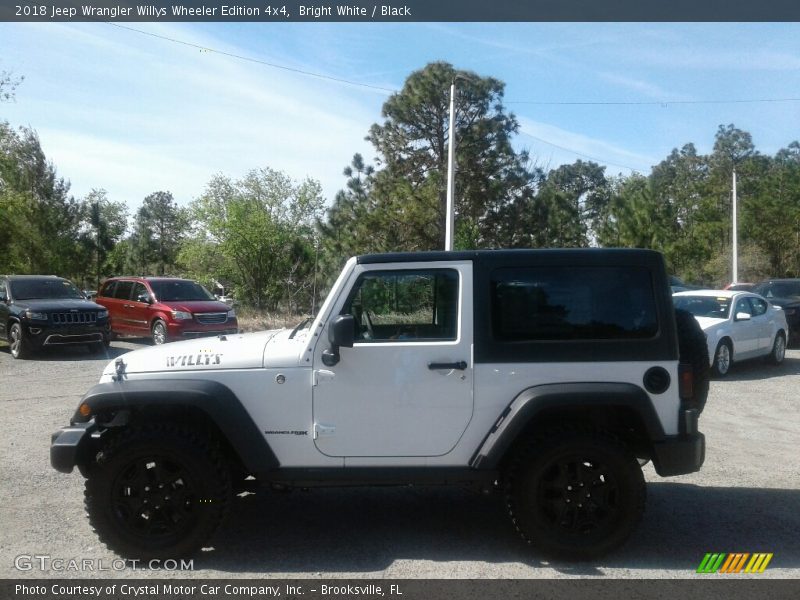 Bright White / Black 2018 Jeep Wrangler Willys Wheeler Edition 4x4