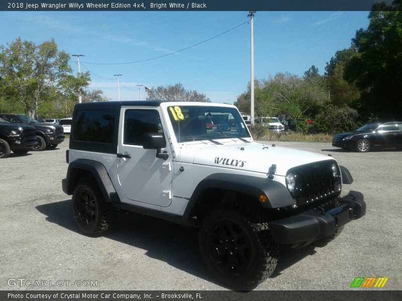 Bright White / Black 2018 Jeep Wrangler Willys Wheeler Edition 4x4