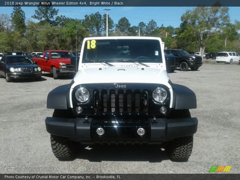 Bright White / Black 2018 Jeep Wrangler Willys Wheeler Edition 4x4