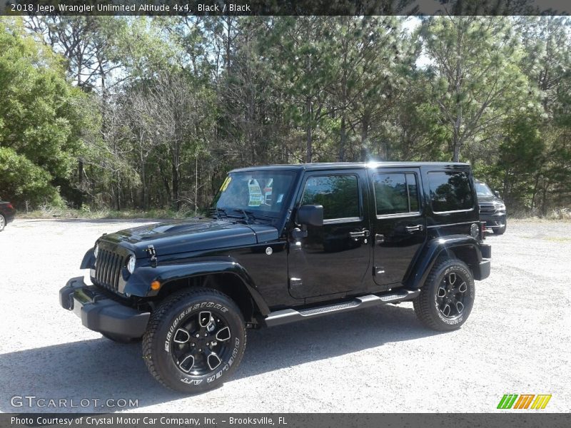 Black / Black 2018 Jeep Wrangler Unlimited Altitude 4x4
