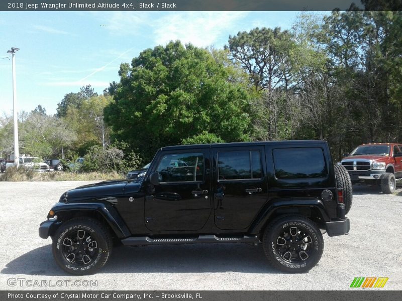 Black / Black 2018 Jeep Wrangler Unlimited Altitude 4x4