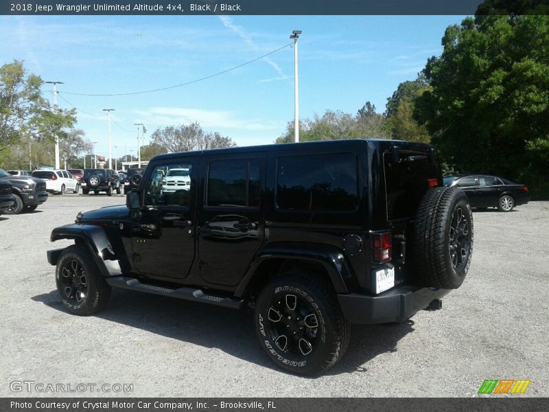 Black / Black 2018 Jeep Wrangler Unlimited Altitude 4x4