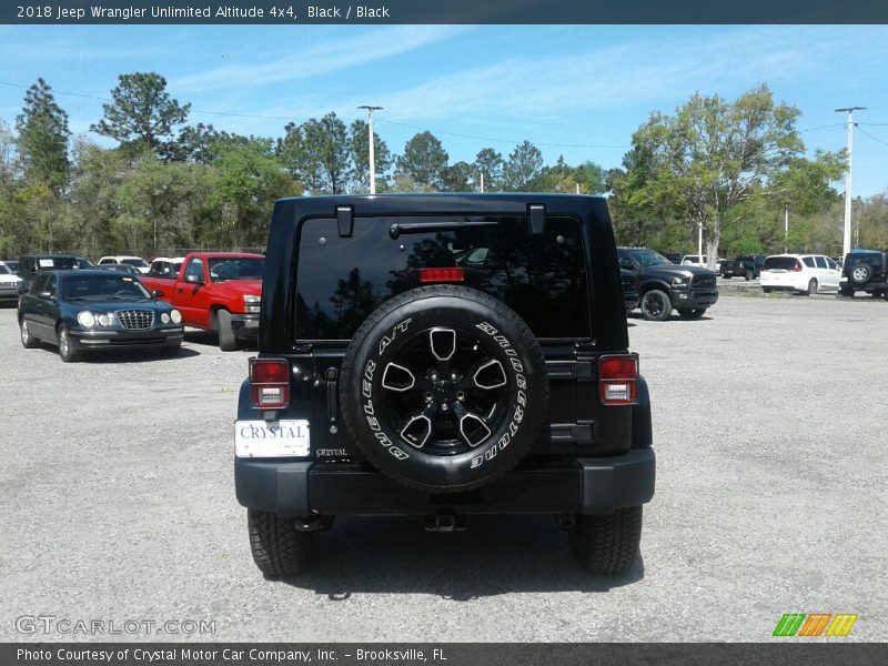 Black / Black 2018 Jeep Wrangler Unlimited Altitude 4x4