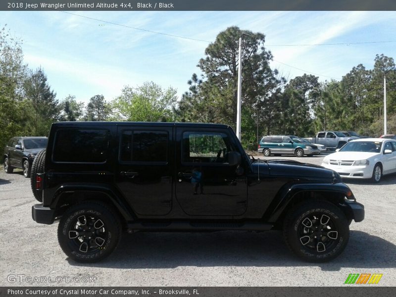 Black / Black 2018 Jeep Wrangler Unlimited Altitude 4x4