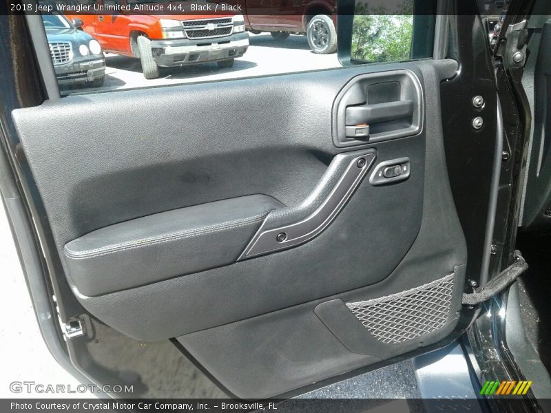 Black / Black 2018 Jeep Wrangler Unlimited Altitude 4x4