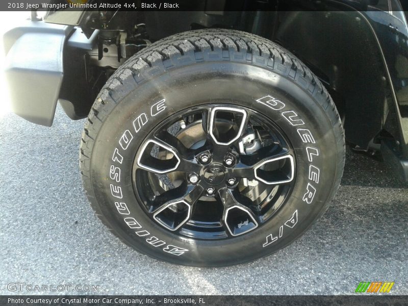Black / Black 2018 Jeep Wrangler Unlimited Altitude 4x4