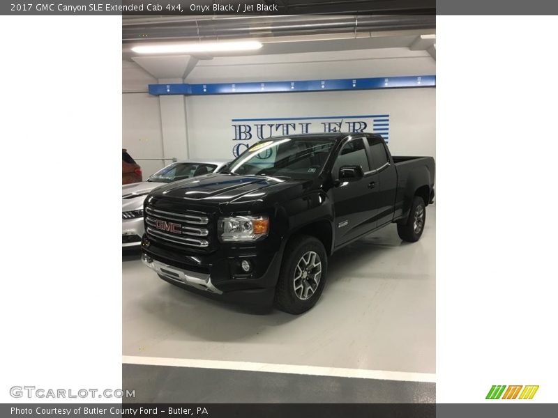Onyx Black / Jet Black 2017 GMC Canyon SLE Extended Cab 4x4