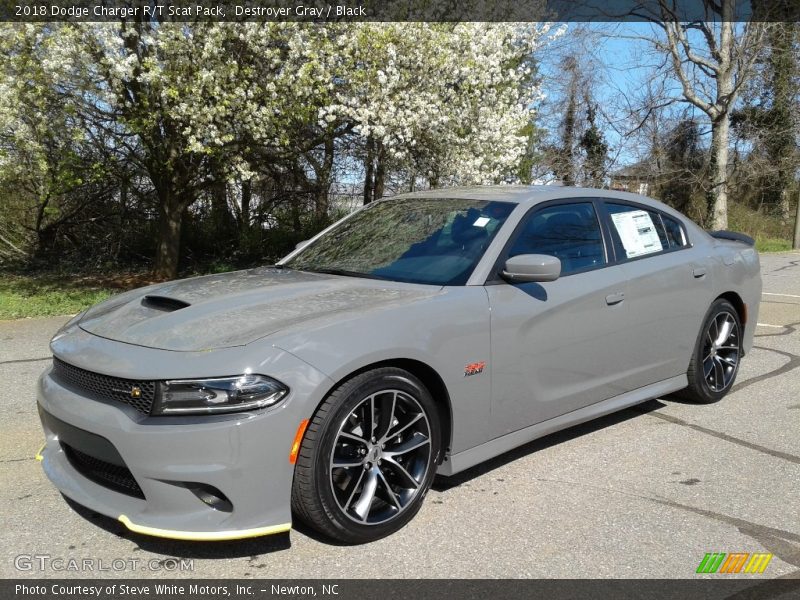 Destroyer Gray / Black 2018 Dodge Charger R/T Scat Pack