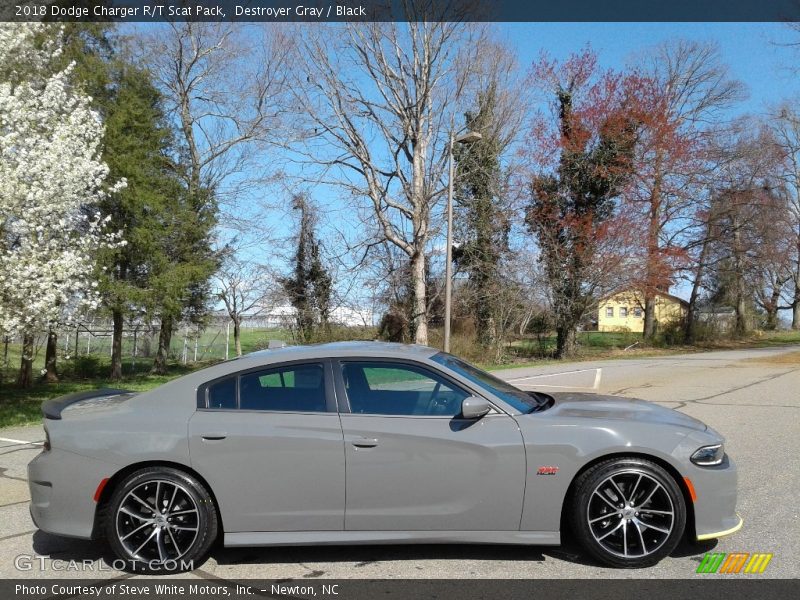 Destroyer Gray / Black 2018 Dodge Charger R/T Scat Pack