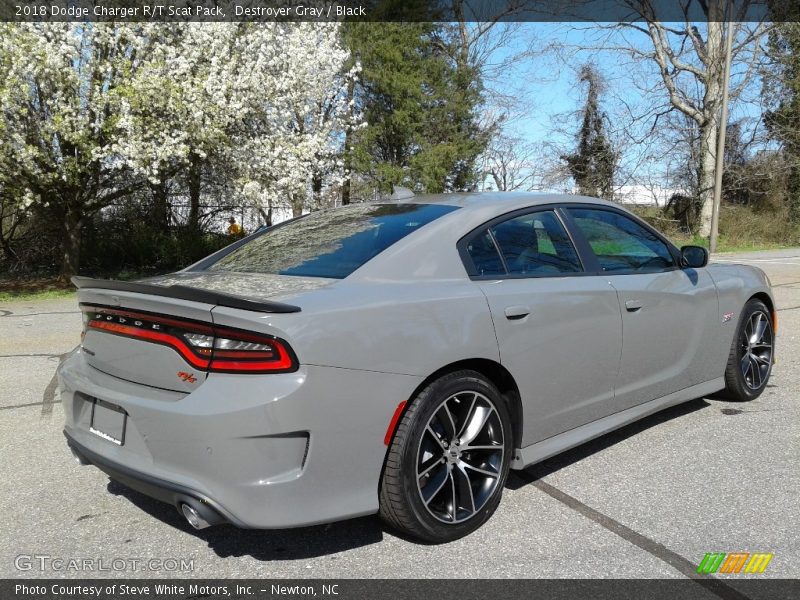 Destroyer Gray / Black 2018 Dodge Charger R/T Scat Pack