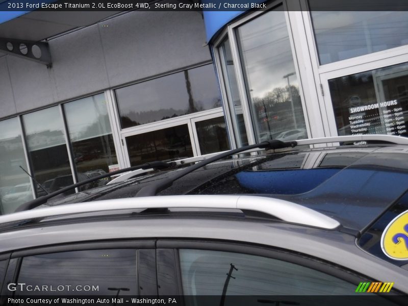 Sterling Gray Metallic / Charcoal Black 2013 Ford Escape Titanium 2.0L EcoBoost 4WD