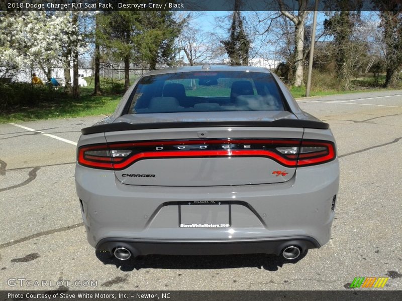 Destroyer Gray / Black 2018 Dodge Charger R/T Scat Pack
