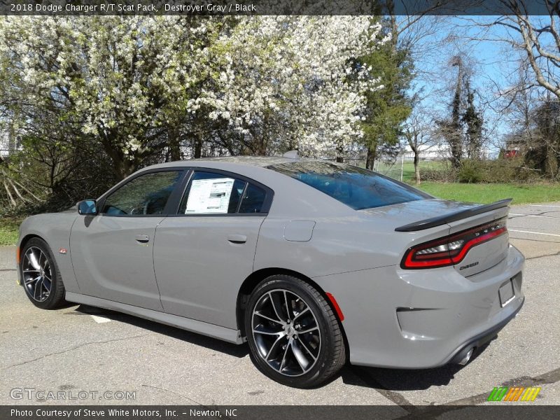 Destroyer Gray / Black 2018 Dodge Charger R/T Scat Pack