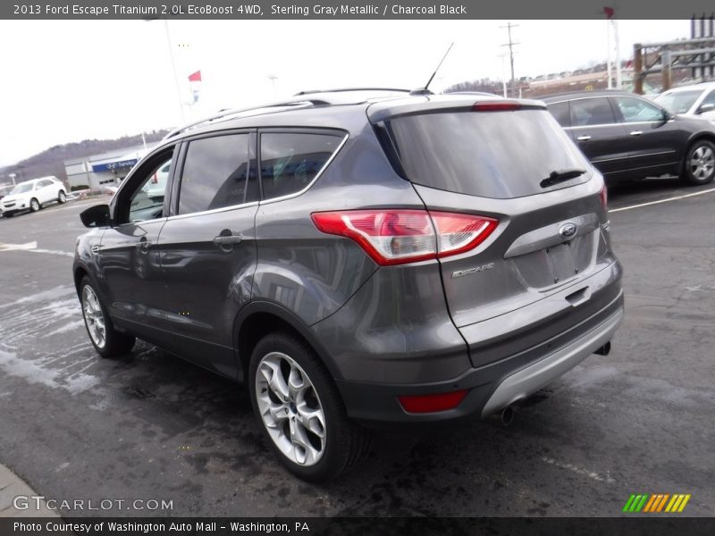 Sterling Gray Metallic / Charcoal Black 2013 Ford Escape Titanium 2.0L EcoBoost 4WD