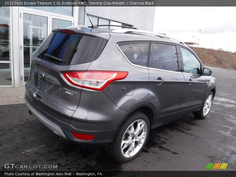 Sterling Gray Metallic / Charcoal Black 2013 Ford Escape Titanium 2.0L EcoBoost 4WD