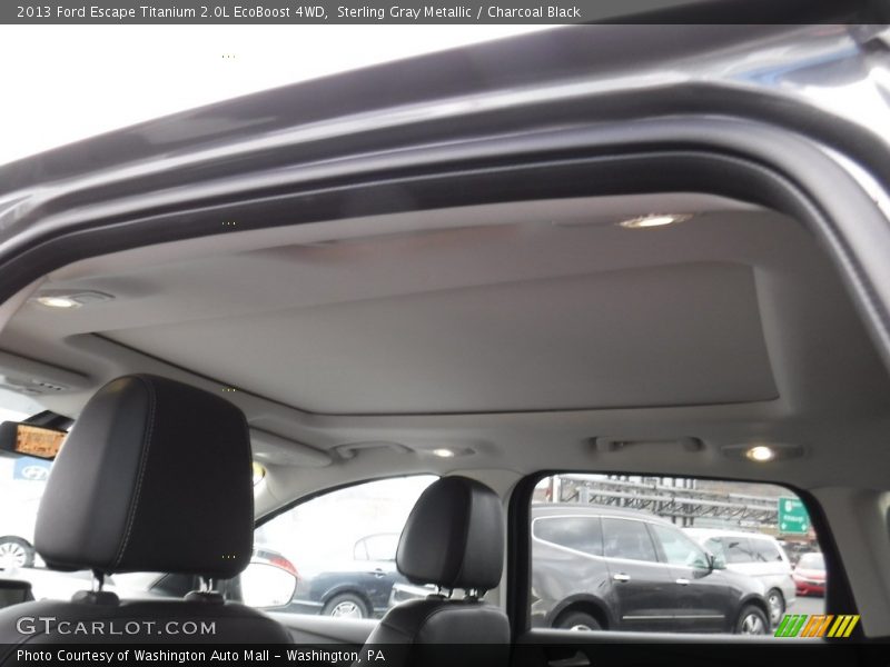 Sterling Gray Metallic / Charcoal Black 2013 Ford Escape Titanium 2.0L EcoBoost 4WD