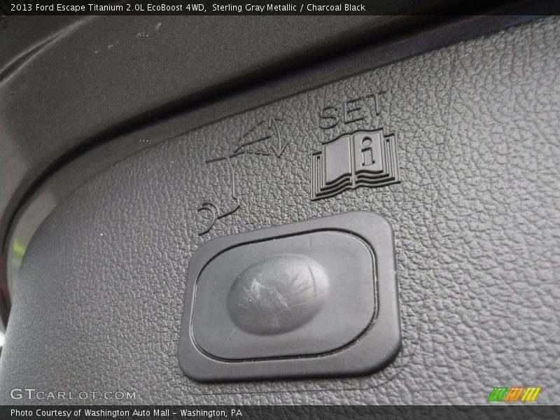 Sterling Gray Metallic / Charcoal Black 2013 Ford Escape Titanium 2.0L EcoBoost 4WD