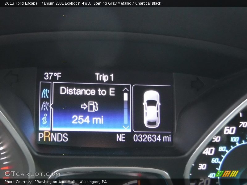 Sterling Gray Metallic / Charcoal Black 2013 Ford Escape Titanium 2.0L EcoBoost 4WD
