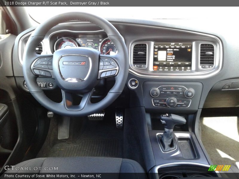 Destroyer Gray / Black 2018 Dodge Charger R/T Scat Pack