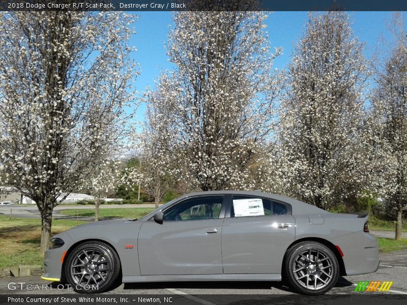 Destroyer Gray / Black 2018 Dodge Charger R/T Scat Pack