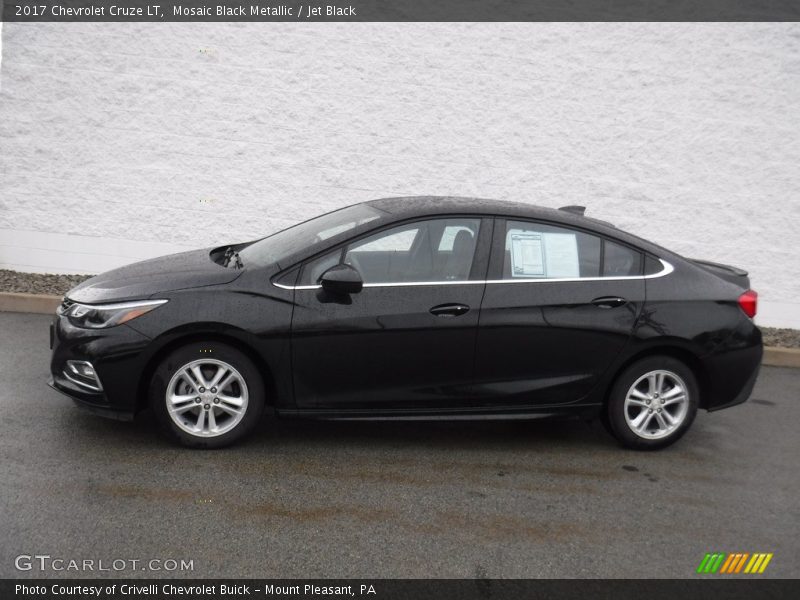 Mosaic Black Metallic / Jet Black 2017 Chevrolet Cruze LT