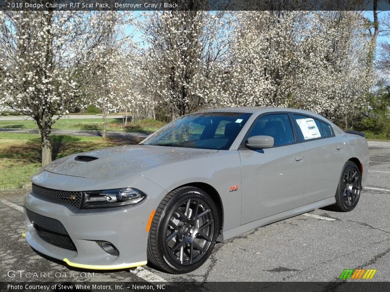 Destroyer Gray / Black 2018 Dodge Charger R/T Scat Pack